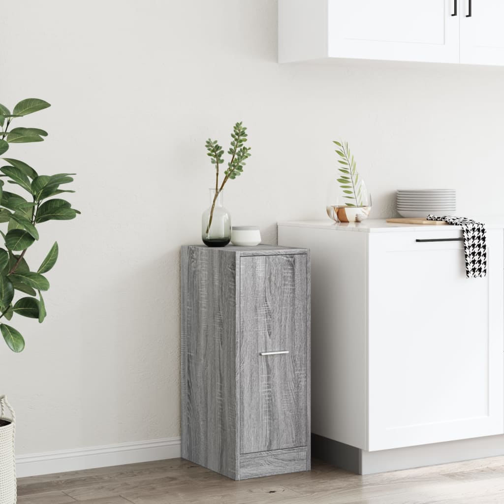 Vidaxl apothekerskast 30x41x77,5 cm bewerkt hout grijs sonoma eiken