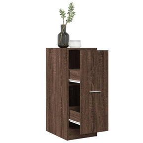 Vidaxl apothekerskast 30x41x77,5 cm bewerkt hout bruin eikenkleurig