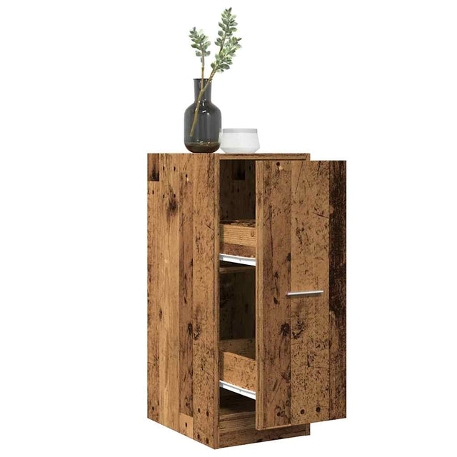 Vidaxl apothekerskast 30x41x77,5 cm bewerkt hout oud houtkleurig