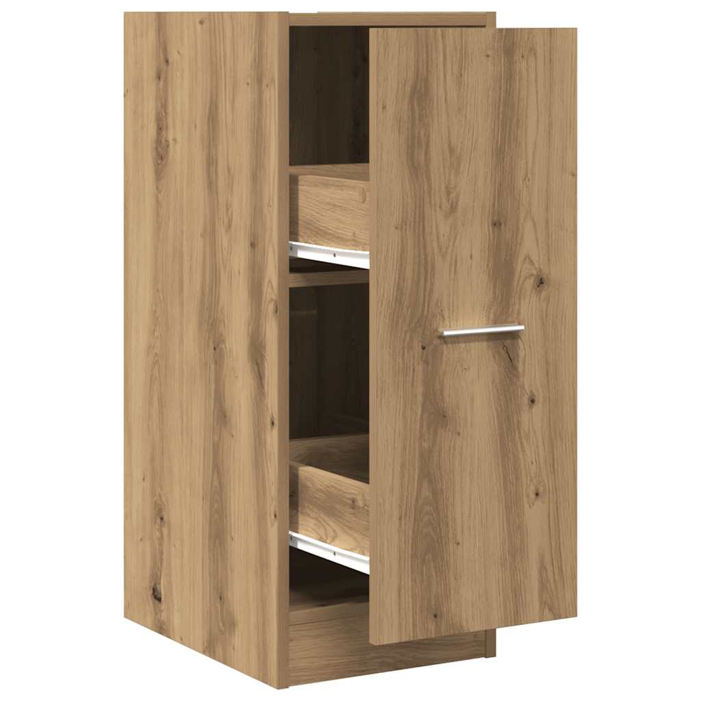 Vidaxl apothekerskast 30x41x77,5 cm bewerkt hout artisanaal eikenkleur