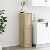 Vidaxl apothekerskast 30x41x118 cm bewerkt hout sonoma eikenkleurig