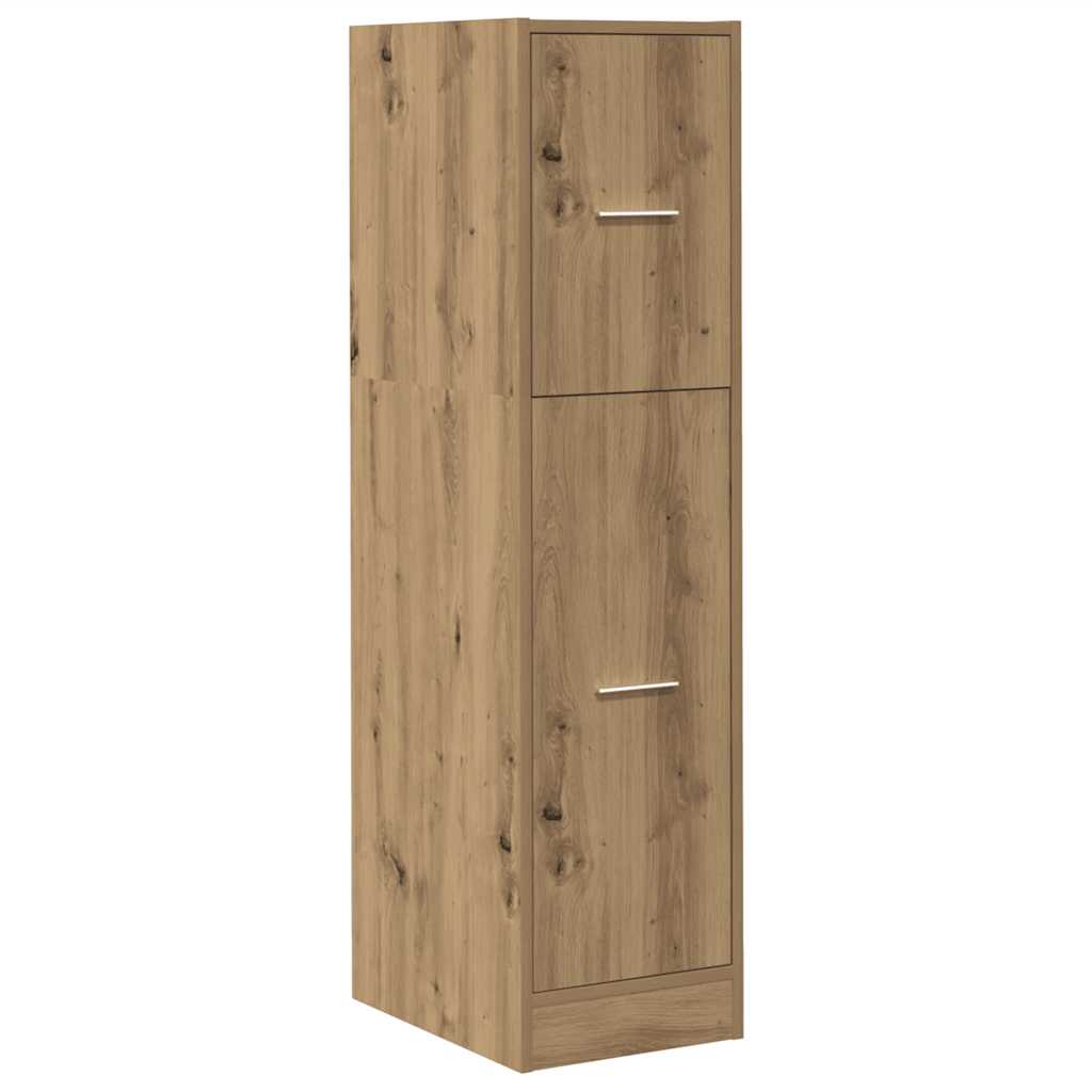 Vidaxl apothekerskast 30x41x118 cm bewerkt hout artisanaal eikenkleur