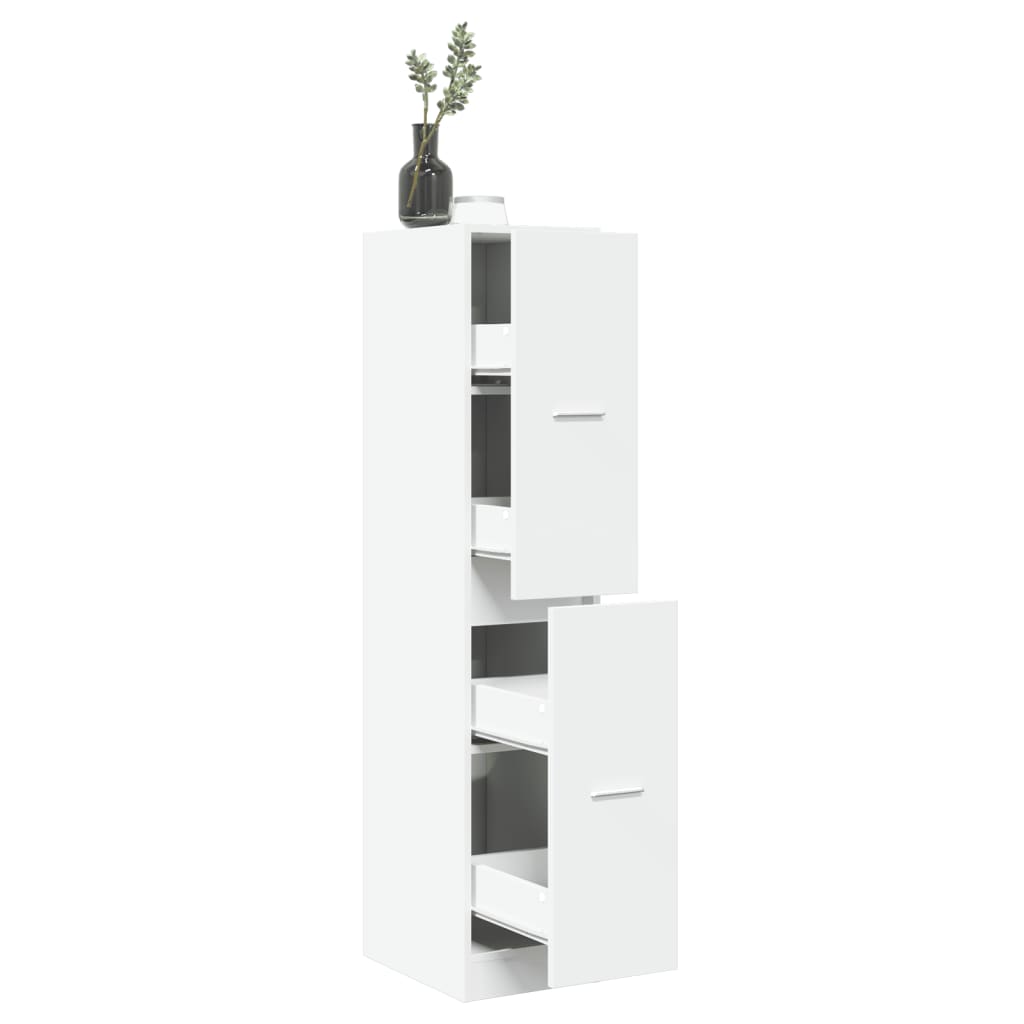 Vidaxl apothekerskast wit 30x41x144,5 cm bewerkt hout