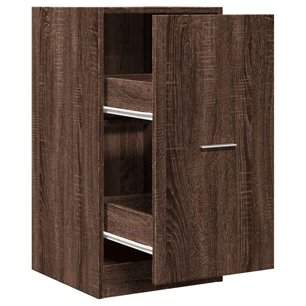 Vidaxl apothekerskast 40x41x77,5 cm bewerkt hout bruin eikenkleurig