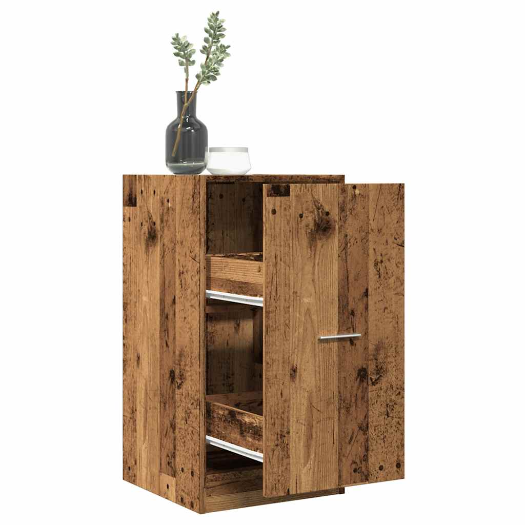 Vidaxl apothekerskast 40x41x77,5 cm bewerkt hout oud houtkleurig