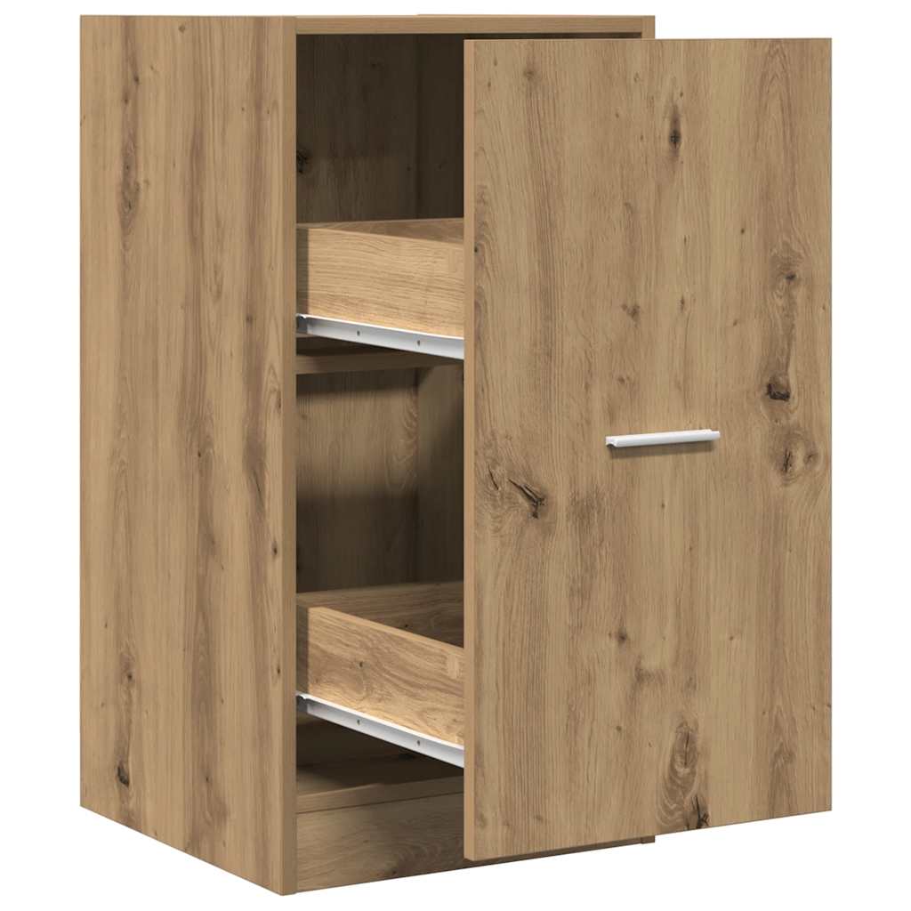 Vidaxl apothekerskast 40x41x77,5 cm bewerkt hout artisanaal eikenkleur