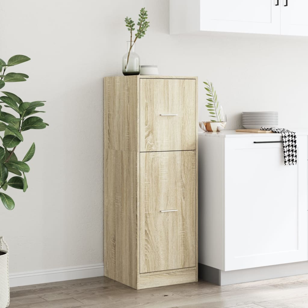 Vidaxl apothekerskast 40x41x118 cm bewerkt hout sonoma eikenkleurig