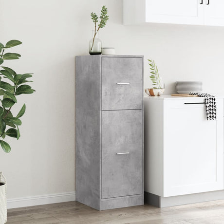 Vidaxl apothekerskast 40x41x118 cm bewerkt hout betongrijs