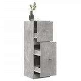 Vidaxl apothekerskast 40x41x118 cm bewerkt hout betongrijs