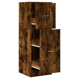 Vidaxl apothekerskast 40x41x118 cm bewerkt hout gerookt eikenkleurig