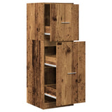 Vidaxl apothekerskast 40x41x118 cm bewerkt hout oud houtkleurig