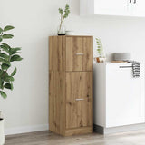Vidaxl apothekerskast 40x41x118 cm bewerkt hout artisanaal eikenkleur