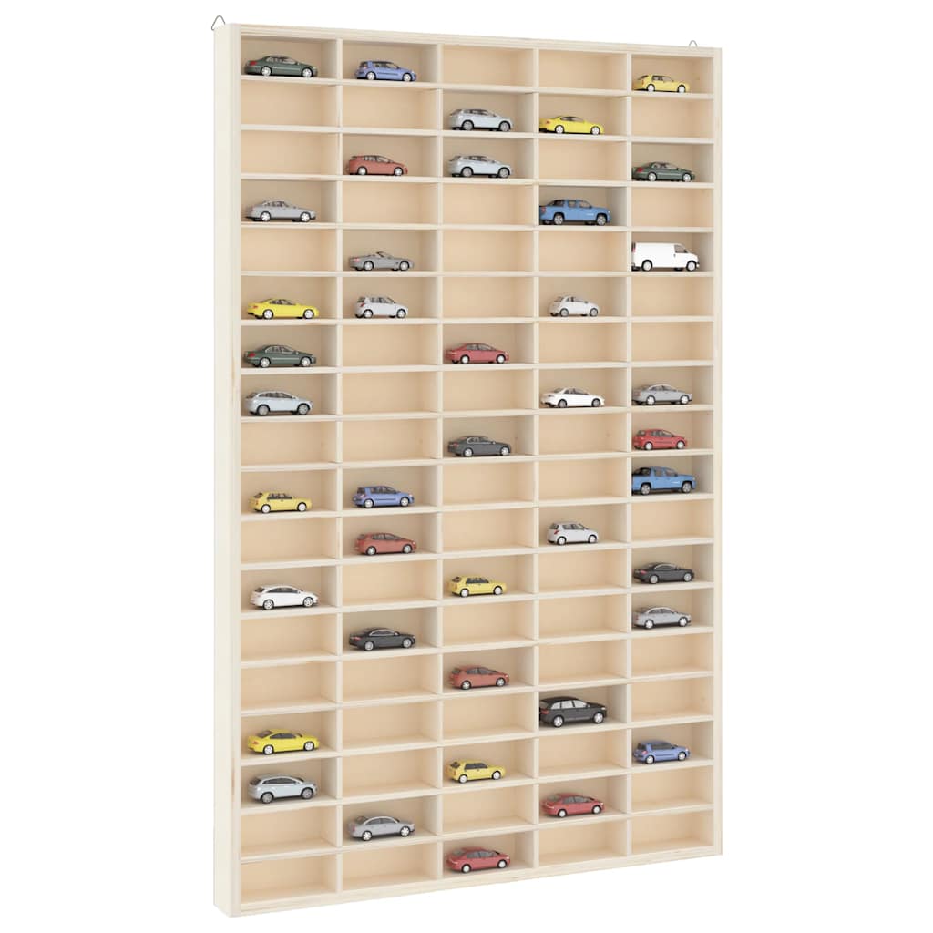 Vidaxl houten verzamelaarsvitrine met 90 vakken 50,5x4,5x79cm