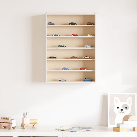 Vidaxl houten verzamelvitrine met 6 planken 40x8,5x55 cm