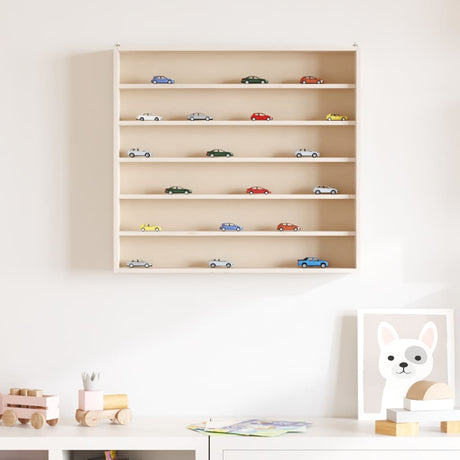 Vidaxl houten verzamelvitrine met 6 planken 60x8,5x55 cm