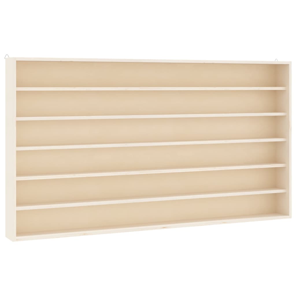 Vidaxl houten verzamelvitrine met 6 planken 80x8,5x55 cm