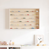 Vidaxl houten verzamelvitrine met 6 planken 80x8,5x55 cm