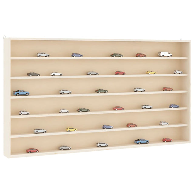Vidaxl houten verzamelvitrine met 6 planken 80x8,5x55 cm