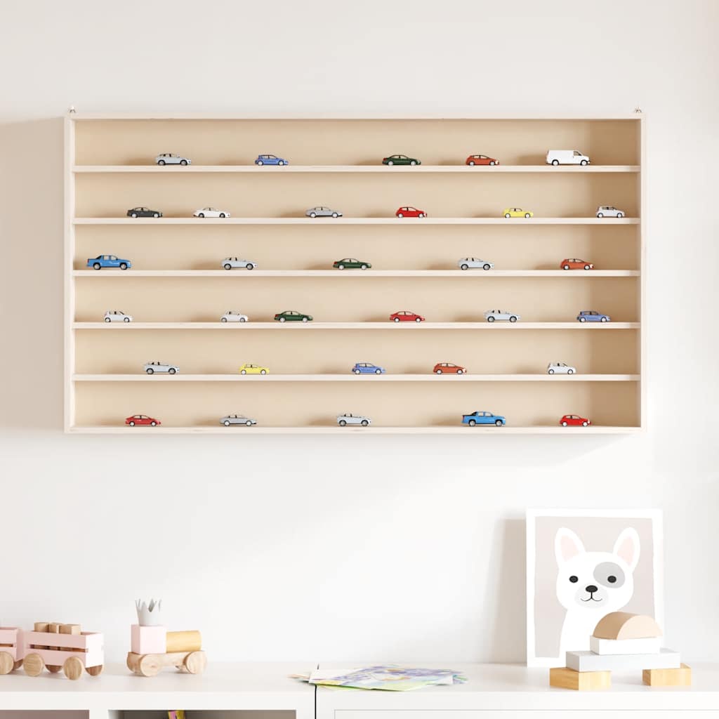 Vidaxl houten verzamelvitrine met 6 planken 100x9x55 cm