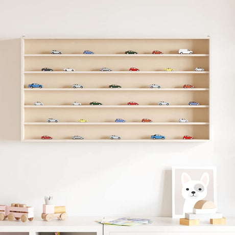 Vidaxl houten verzamelvitrine met 6 planken 100x9x55 cm