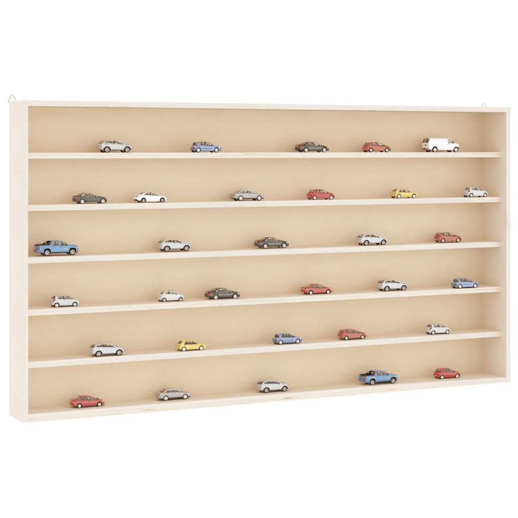 Vidaxl houten verzamelvitrine met 6 planken 100x9x55 cm