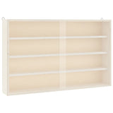 Vidaxl houten vitrinekast met deuren 60x8,5x37cm