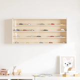 Vidaxl houten vitrinekast met deuren 80x8,5x37cm