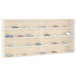 Vidaxl houten vitrinekast met deuren 80x8,5x37cm