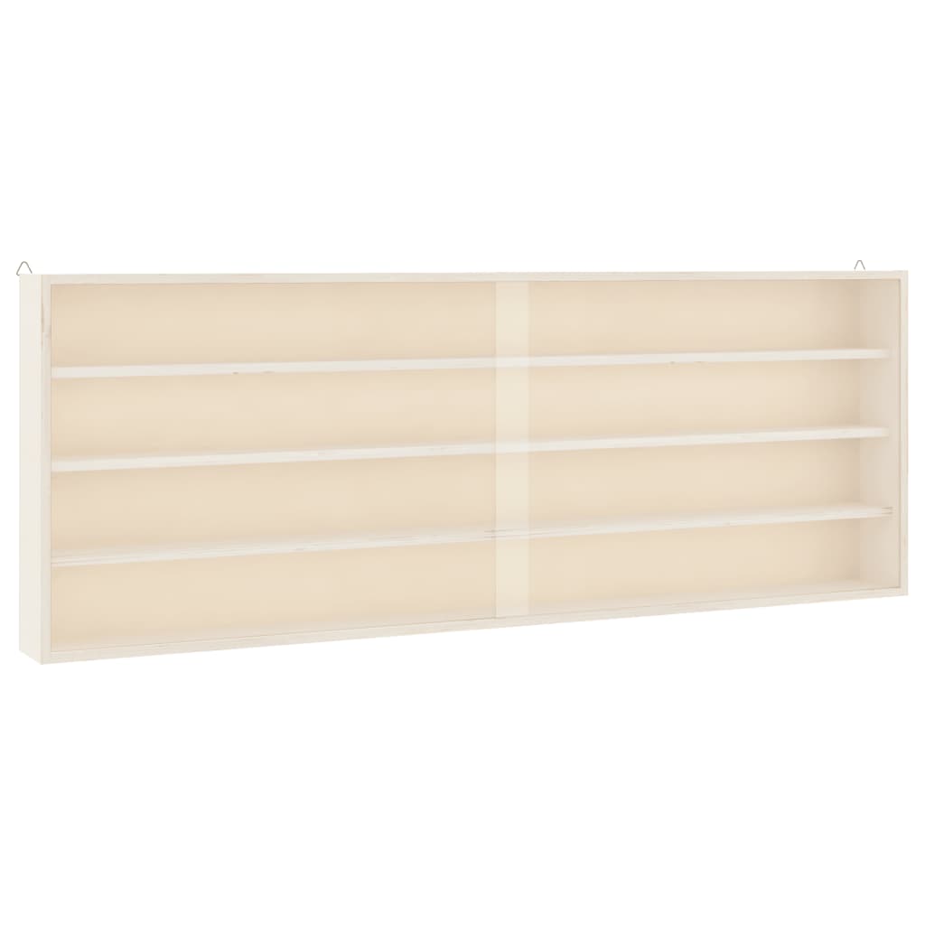 Vidaxl houten verzamelvitrine met deuren 100x8,5x37 cm