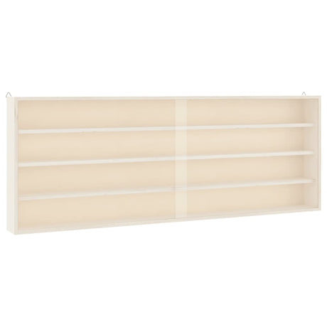 Vidaxl houten verzamelvitrine met deuren 100x8,5x37 cm