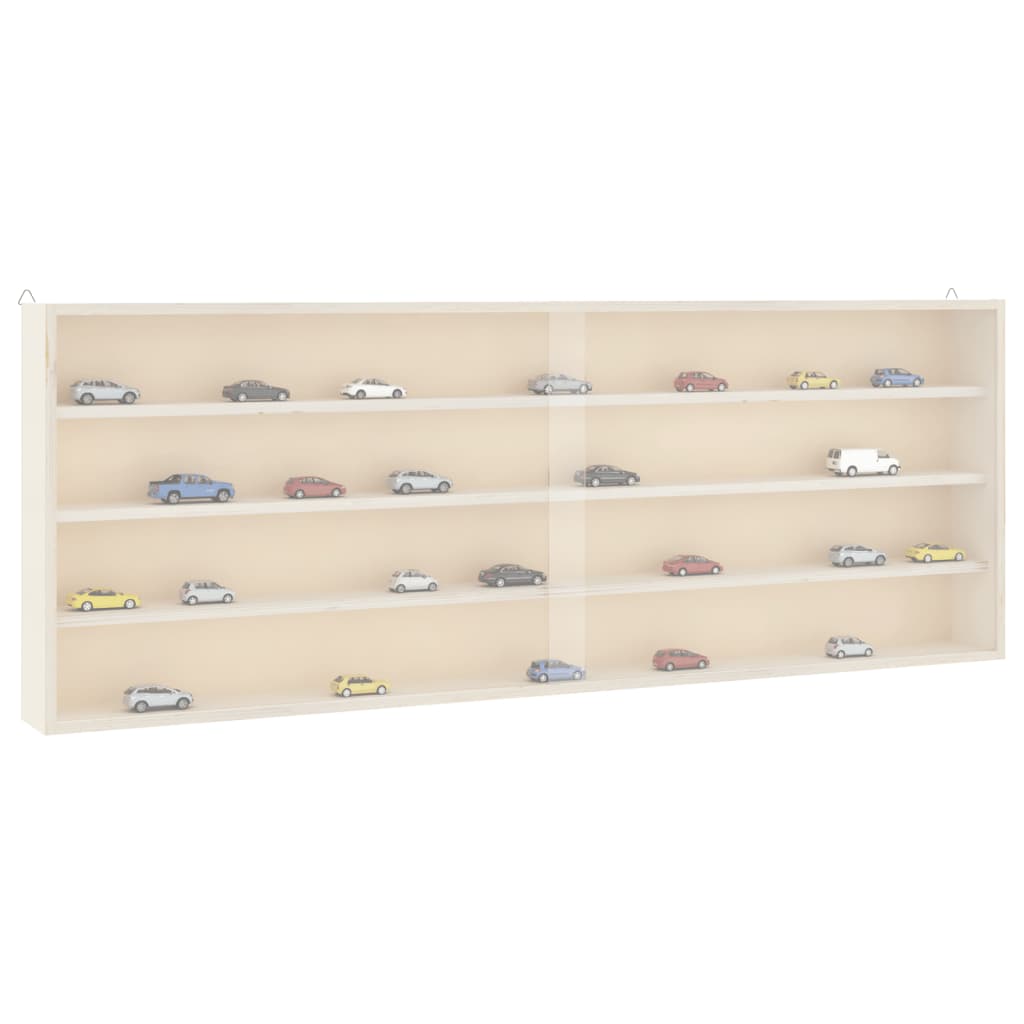 Vidaxl houten verzamelvitrine met deuren 100x8,5x37 cm