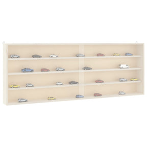 Vidaxl houten verzamelvitrine met deuren 100x8,5x37 cm