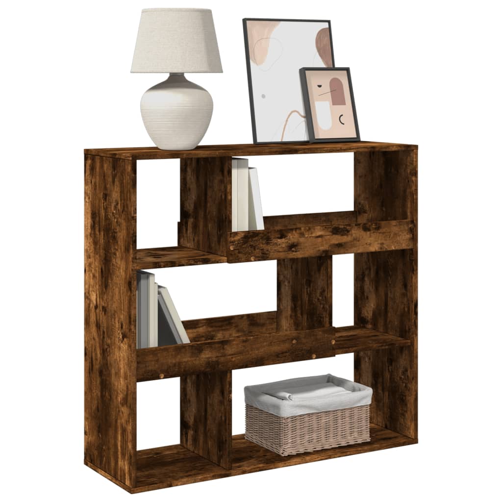 Vidaxl kamerscherm 100x33x94,5 cm bewerkt hout gerookt eikenkleurig