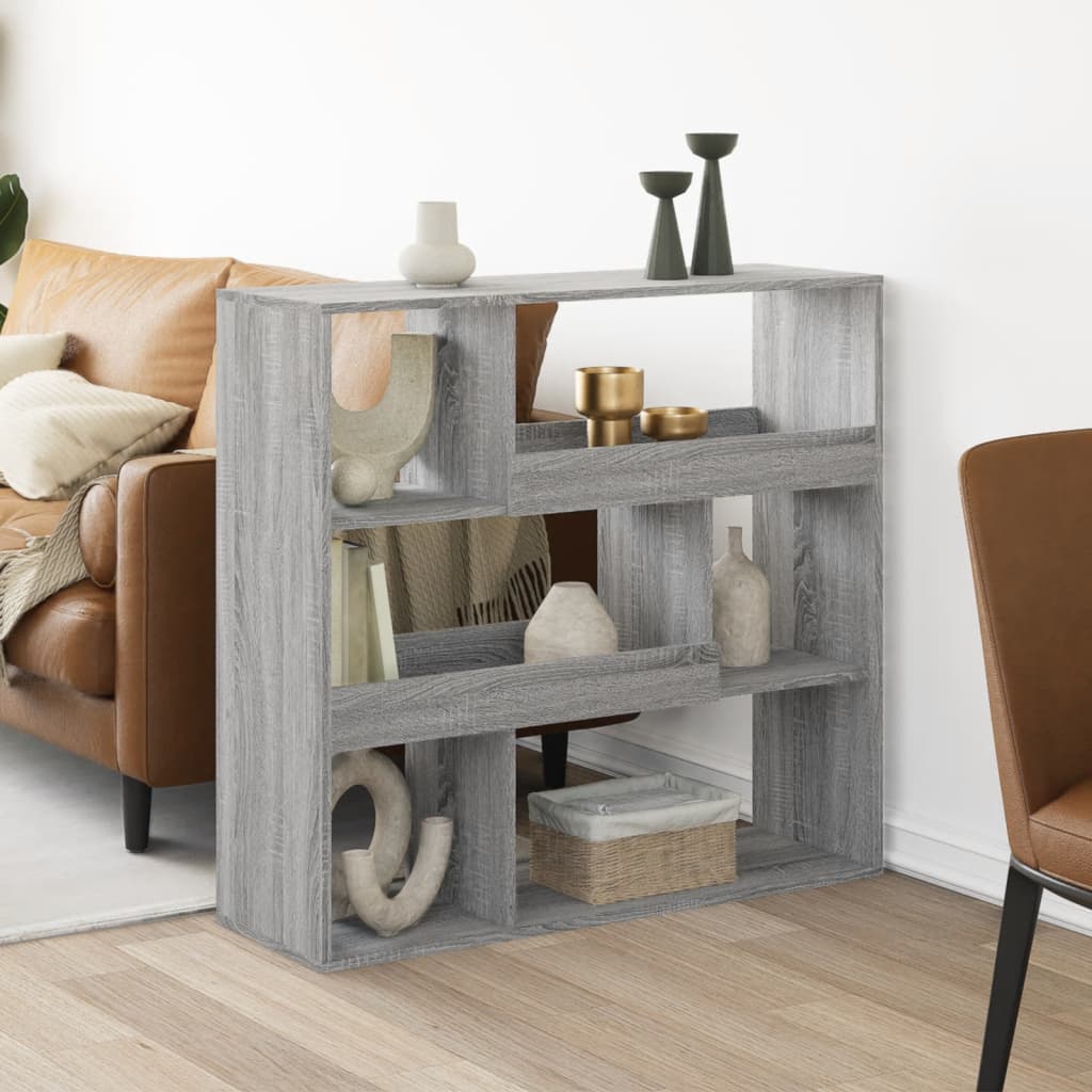 Vidaxl kamerscherm 100x33x94,5 cm bewerkt hout grijs sonoma eikenkleur