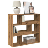 Vidaxl kamerscherm 100x33x94,5 cm bewerkt hout artisanaal eikenkleur