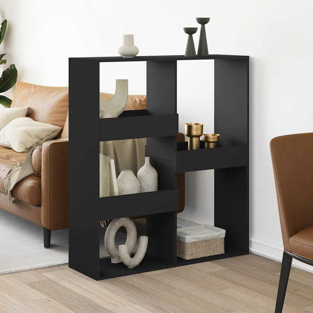 Vidaxl kamerscherm 100x33x115 cm bewerkt hout zwart
