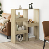 Vidaxl kamerscherm 100x33x115 cm bewerkt hout sonoma eikenkleurig