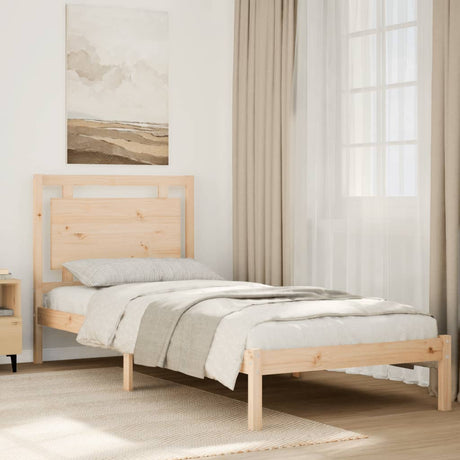 Vidaxl bedframe extra lang zonder matras massief hout 100x210 cm