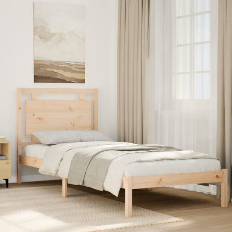 Vidaxl bedframe extra lang zonder matras massief hout 100x220 cm