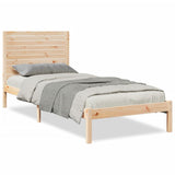 Vidaxl bedframe extra lang zonder matras massief hout 90x210 cm