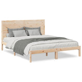 Vidaxl bedframe extra lang zonder matras massief hout 140x210 cm