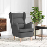 Vidaxl fauteuil 74x84x100 cm stof donkergrijs