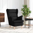 Vidaxl fauteuil 74x84x100 cm stof zwart