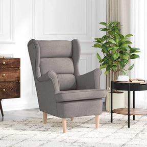 Vidaxl fauteuil 74x84x100 cm stof taupe
