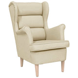 Vidaxl fauteuil 74x84x100 cm stof crèmekleurig
