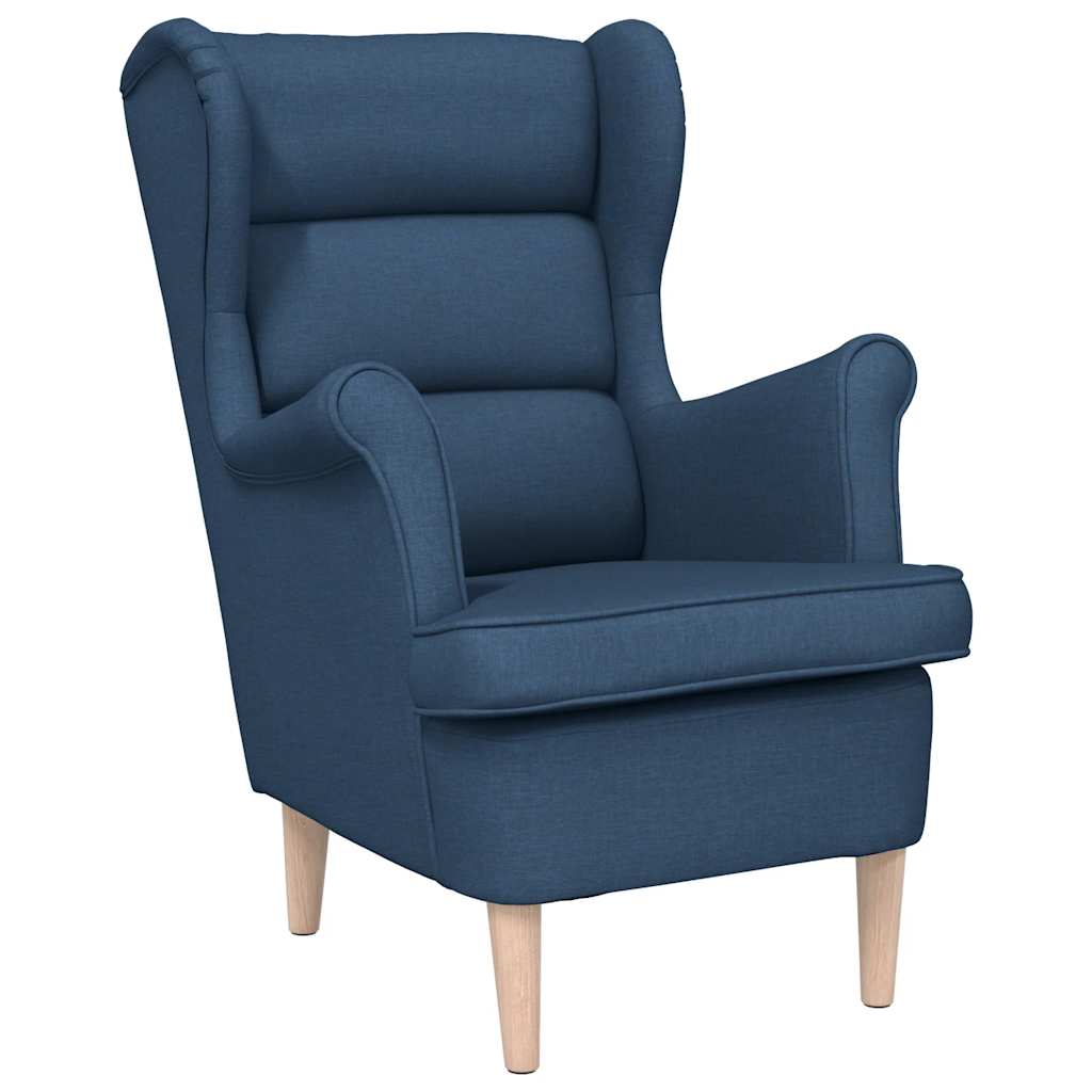 Vidaxl fauteuil 74x84x100 cm stof blauw