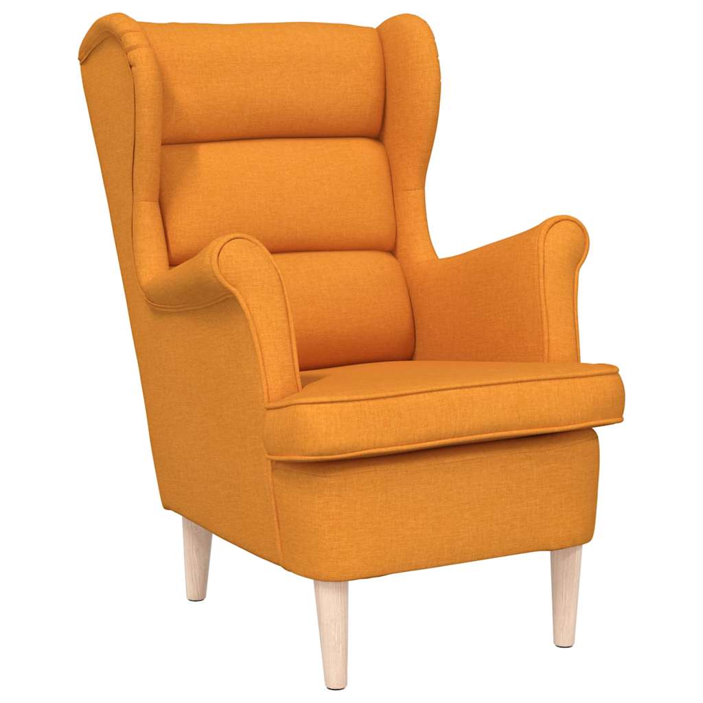 Vidaxl fauteuil 74x84x100 cm stof donkergeel