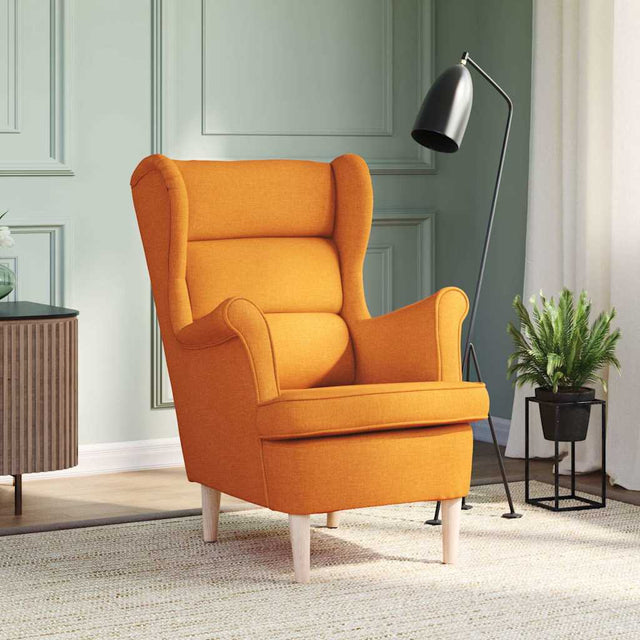 Vidaxl fauteuil 74x84x100 cm stof donkergeel