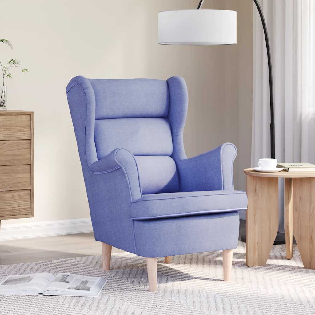 Vidaxl fauteuil 74x84x100 cm stof jeansblauw