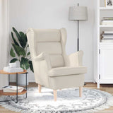 Vidaxl fauteuil 74x84x100 cm linnen wit